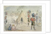 Highland Regiment in Camp by John Leech