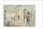 Highland Regiment in Camp by John Leech
