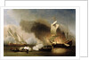 An Action off the Barbary Coast with Galleys and English Ships, c.1695 by Willem van de the Younger Velde