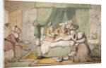 The Doctor is so severely bruised that cupping is judged necessary, c.1810 by Thomas Rowlandson