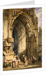 The Porch, Rheims Cathedral, c.1840 by Samuel Prout