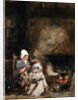 A Woman and Child by a Hearth, 1842 by William Evans