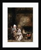 A Woman and Child by a Hearth, 1842 by William Evans
