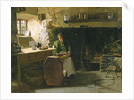 Peeling Potatoes by Frank Holl