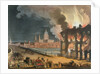 Fire in London by T. & Pugin A.C. (1762-1832) (after) Rowlandson