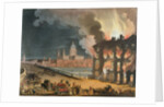 Fire in London by T. & Pugin A.C. (1762-1832) (after) Rowlandson