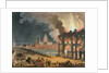 Fire in London by T. & Pugin A.C. (1762-1832) (after) Rowlandson