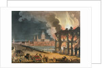 Fire in London by T. & Pugin A.C. (1762-1832) (after) Rowlandson