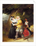 Falstaff at Herne's oak from 'The Merry Wives of Windsor', Act V, Scene V, 1832 by James Stephanoff