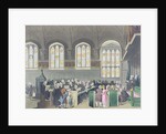 Court of Chancery, Lincoln's Inn Hall by T. & Pugin A.C. (after) Rowlandson