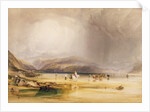 View from Snowdon from Sands of Traeth Mawe, taken at the Ford between Pont Aberglaslyn and Tremadoc, 1834 by Anthony Vandyke Copley Fielding