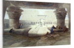 View from under the Portico of the Temple of Edfu, Upper Egypt, 1846 by David Roberts