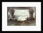 View from under the Portico of the Temple of Edfu, Upper Egypt, 1846 by David Roberts