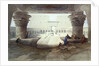 View from under the Portico of the Temple of Edfu, Upper Egypt, 1846 by David Roberts