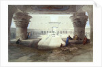 View from under the Portico of the Temple of Edfu, Upper Egypt, 1846 by David Roberts