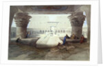 View from under the Portico of the Temple of Edfu, Upper Egypt, 1846 by David Roberts
