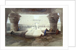 View from under the Portico of the Temple of Edfu, Upper Egypt, 1846 by David Roberts