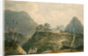 Mountainous landscape with river by Samuel Davis