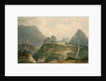 Mountainous landscape with river by Samuel Davis