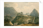 Mountainous landscape with river by Samuel Davis