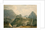 Mountainous landscape with river by Samuel Davis