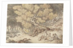 A Woodcutter's Picnic by Thomas Rowlandson