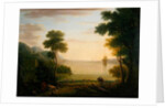Classical landscape with figures and animals, Sunset, 1754 by John Wootton