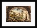 Ruins at Pergamon, probably of tthe Amphitheatre, c.1750 by Giovanni Battista Borra