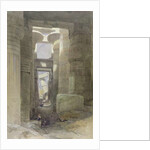 The Great Temple of Amon Karnak, the Hypostyle Hall, 1838 by David Roberts