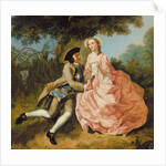 Lovers in a landscape, c.1740 by Pieter Jan van Reysschoot