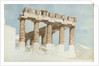 The East End and South Side of the Parthenon, c.1813 by John Foster