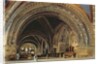 The Interior of the Lower Basilica of St. Francis of Assisi, 1839 by Thomas Hartley Cromek