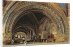 The Interior of the Lower Basilica of St. Francis of Assisi, 1839 by Thomas Hartley Cromek