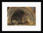 The Interior of the Lower Basilica of St. Francis of Assisi, 1839 by Thomas Hartley Cromek