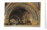 The Interior of the Lower Basilica of St. Francis of Assisi, 1839 by Thomas Hartley Cromek