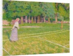 Tennis at Hertingfordbury, 1910 by Spencer Frederick Gore
