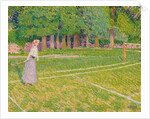 Tennis at Hertingfordbury, 1910 by Spencer Frederick Gore