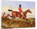 Foxhunting: Clearing a Bank, c.1840 by John Dalby