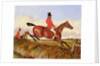 Foxhunting: Clearing a Bank, c.1840 by John Dalby