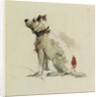 A Terrier, sitting facing left by Peter de Wint