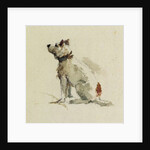 A Terrier, sitting facing left by Peter de Wint