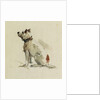 A Terrier, sitting facing left by Peter de Wint