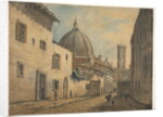 A Street in Florence with the Duomo and Campanile in the Background by William Marlow