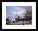 St George's Chapel, Windsor, and the entrance to the Singing Men's Cloister, c.1768 by Paul Sandby