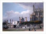 St George's Chapel, Windsor, and the entrance to the Singing Men's Cloister, c.1768 by Paul Sandby