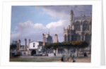 St George's Chapel, Windsor, and the entrance to the Singing Men's Cloister, c.1768 by Paul Sandby