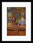 The Princess of Wales Pub, Trafalgar Square: Mrs Francis behind the Bar, c.1931 by Malcolm Drummond