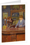 The Princess of Wales Pub, Trafalgar Square: Mrs Francis behind the Bar, c.1931 by Malcolm Drummond
