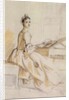Portrait of a Lady at a Drawing Table by Paul Sandby