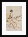 Portrait of a Lady at a Drawing Table by Paul Sandby